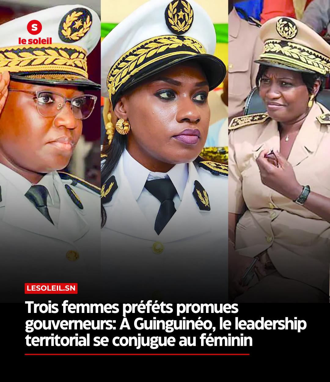 Trois femmes préféts promues gouverneurs: À Guinguinéo, le leadership territorial se conjugue au féminin